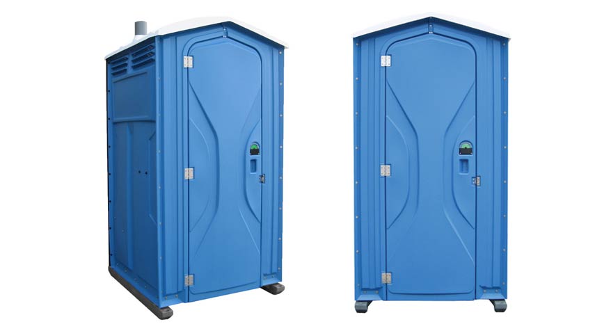 Long-term porta potty units on site in Key West, Florida